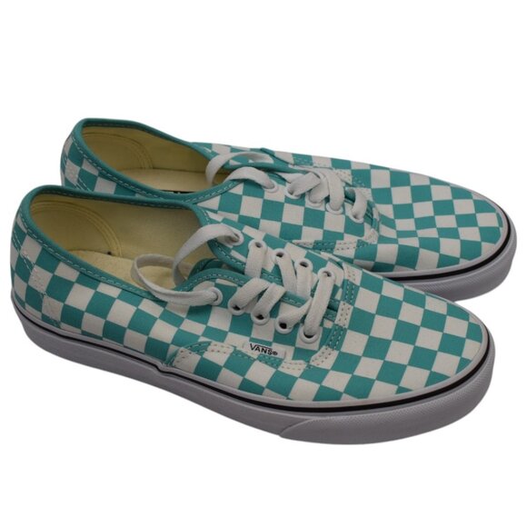 Vans Shoes - VANS Authentic Aqua Checkerboard Unisex Casual Classic Shoe Hipster Grunge